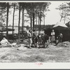 Atlanta mule warehouse sends a camp into rural sections of Georgia for several weeks at a time to sell mules to farmers