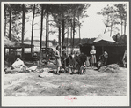 Atlanta mule warehouse sends a camp into rural sections of Georgia for several weeks at a time to sell mules to farmers