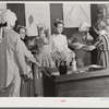 The sixth and seventh grades being made up for their colonial play and dance (tied in with regular school studies) in May Day-Health Day program school at Ashwood Plantations, South Carolina