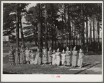 May Day-Health Day Queen and her attendants. Irwinville Farms, Georgia