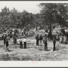 Picnic lunch at May Day-Health Day festivities at Ashwood Plantations, South Carolina