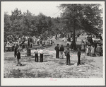 Picnic lunch at May Day-Health Day festivities at Ashwood Plantations, South Carolina
