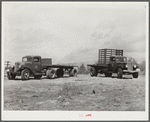 Repaired trucks. FSA (Farm Security Administration) warehouse depot. Atlanta, Georgia