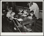 First grade children and teacher. Goodman School, Coffee County, Alabama
