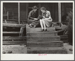Miss Christian, home supervisor, explaining the farm and family record book to Mrs. E.H. Wise (RR-Rural Rehabilitation) who is keeping an accurate account of all expenses, Coffee County, Alabama