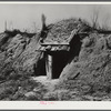 Storm pit, shelter built and used by many families in Alabama during storms or high winds. Coffee County, Alabama
