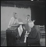 Ketty Lester, Rosetta LeNoire and composer Vernon Duke in rehearsal for the 1964 revival of Cabin in the Sky