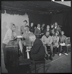 Ketty Lester, Rosetta LeNoire, composer Vernon Duke and ensemble in rehearsal for the 1964 revival of Cabin in the Sky