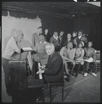 Ketty Lester, Rosetta LeNoire, composer Vernon Duke and ensemble in rehearsal for the 1964 revival of Cabin in the Sky