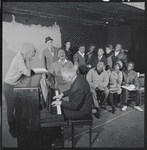 Ketty Lester, Rosetta LeNoire, composer Vernon Duke and ensemble in rehearsal for the 1964 revival of Cabin in the Sky