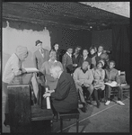 Ketty Lester, Rosetta LeNoire, composer Vernon Duke and ensemble in rehearsal for the 1964 revival of Cabin in the Sky