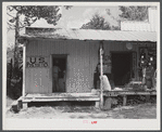 Post office in general store and filling station. Bynum, Wake County, North Carolina. Highway 15