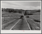 Highway going west from Asheville, North Carolina