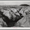 Copper mining section between Ducktown and Copperhill, Tennessee. Fumes from smelting copper for sulfuric acid have destroyed all vegetation and eroded land