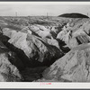 Copper mining section between Ducktown and Copperhill, Tennessee. Fumes from smelting copper for sulfuric acid have destroyed all vegetation and eroded land