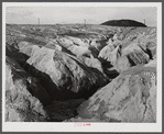Copper mining section between Ducktown and Copperhill, Tennessee. Fumes from smelting copper for sulfuric acid have destroyed all vegetation and eroded land