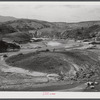 Copper mining section between Ducktown and Copperhill, Tennessee. Fumes from smelting copper for sulfuric acid have destroyed all vegetation and eroded land