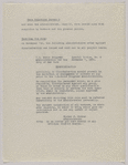 Race Relations Bureau -- Report By Lemuel L. Foster