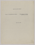 Race Relations Bureau -- Report By Lemuel L. Foster