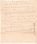 Letter from James Warren