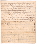 Letter from James Bowdoin, Sr