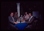 Group portrait with Milton Karas [far left?], Owner, Plaza de Athena II