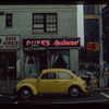 Storefront, Duke's Restaurant with Volkswagen Beetle