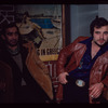 Two men in brown jackets, Souvla-King