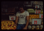 Fruit stand worker