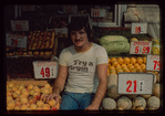 Fruit stand worker