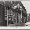 Staple Cotton Coop Association office on street in Leland, Mississippi Delta