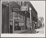 Staple Cotton Coop Association office on street in Leland, Mississippi Delta
