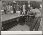 Shooting pool on Saturday afternoon. Clarksdale, Mississippi Delta