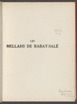 Les mellahs de Rabat-Salé