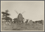 Gardiner's Mill. East side Main Street. Graveyard in foreground. East Hampton, East Hampton