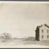 Portion of old Hallock's Academy. North side Sagaponack Road. Moved after 1908 from east side Ocean Road. Pepperidge tree on left. Bridgehampton, Southampton