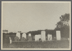 Southend Burying Ground. West of Little Plains Lane, between Meetinghouse Lane and Toylsome Lane. Opened 1649. Photo shows Herrick plot in southeast part, containing 14 tombstones dating 1781-1884. Southampton, Southampton