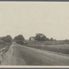 View looking NE on Halsey's Lane. Augustus Cook farmhouse on NW corner at Paul's Lane. Bridgehampton, Southampton