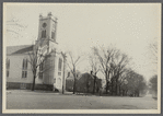 Presbyterian Church. SE corner Main Street and Meeting House Lane. Mrs. E.P. Herrick house, just south of church. Southampton, Southampton