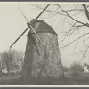 Windmill at Water Mill. South side Montauk Highway, west of church. Church and cemetery on right. Water Mill, Southampton