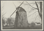 Windmill at Water Mill. South side Montauk Highway, west of church. Church and cemetery on right. Water Mill, Southampton