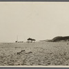 View of Mecox Life Saving Station and beach. West side foot of Ocean Road. Bridgehampton, Southampton