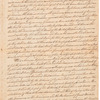 Letter from Benjamin Palmer to Sir William Howe