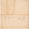 Letter from Benjamin Palmer to Sir William Howe