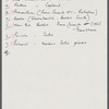 Blank Joffrey Ballet letterhead, with list of recordings of 20th [century] music (Ballet Rep.) on verso