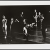 Edward Stierle, Tom Mossbrucker, Jodie Gates, Daniel Baudendistel, and other members of the Joffrey Ballet at the curtain call for Stierle's Lacrymosa following its New York City premiere