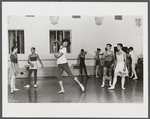 Mark Morris and dancers of the Joffrey Ballet in rehearsal for Morris's ballet Esteemed Guests