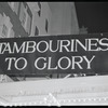 Marquee of the Little Theatre on the opening night of Tambourines to Glory