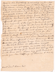 Letter from James Warren