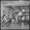 Nichelle Nichols, right, in rehearsal for the stage production Kicks & Co.